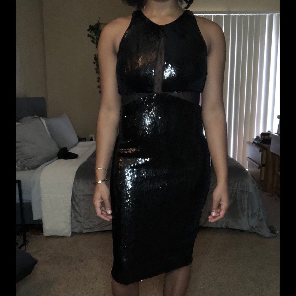 Sparkly black dress